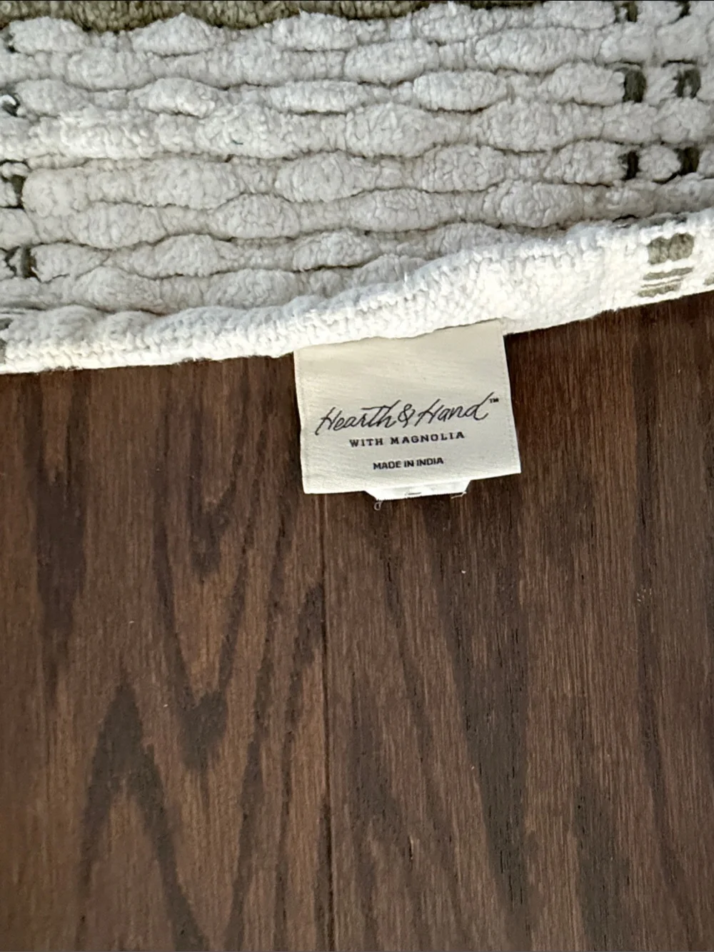 Hearth and Hand with Magnolia Plaid Bath Rug